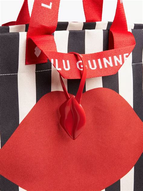 lulu guinness stripe bag.